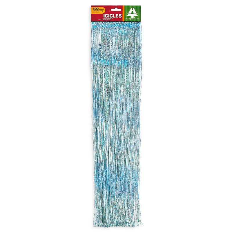 3771001 - Silver Icicles, 500 Strands – Case Pack of 36