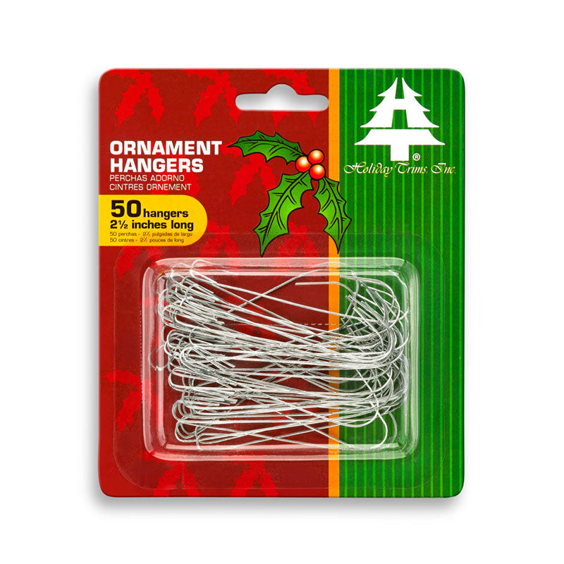 3925000 - Giant Ornament Hooks, 50 Ct., Silver