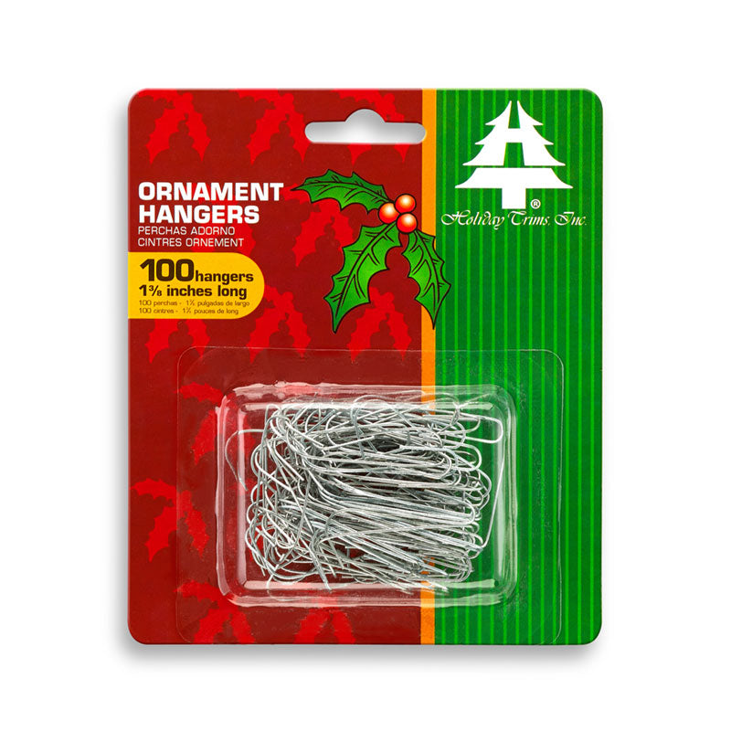 3926000 - Regular Ornament Hooks, 100 Ct., Silver