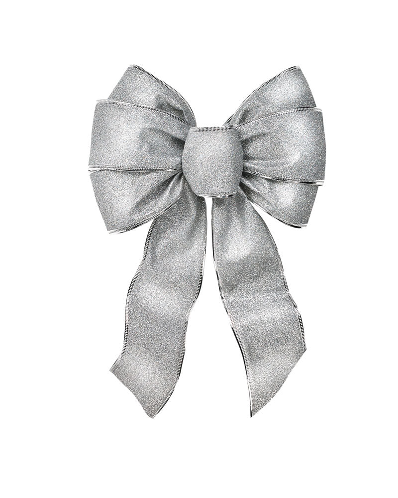 6166 - Christmas Bow Assortment – Red, Silver & Gold Glitter Bows