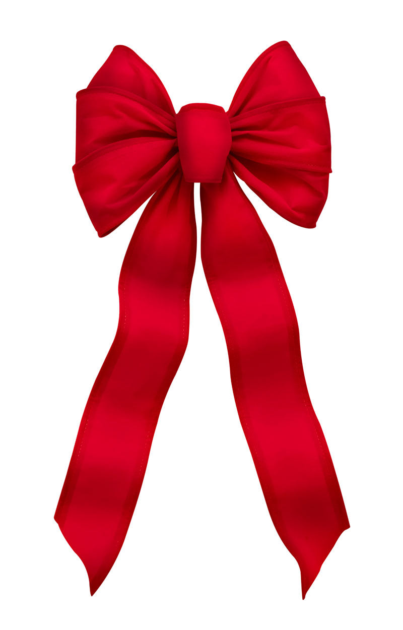 6905 - Red Velvet Wired Bow – 7 Loop, 10" x 18"