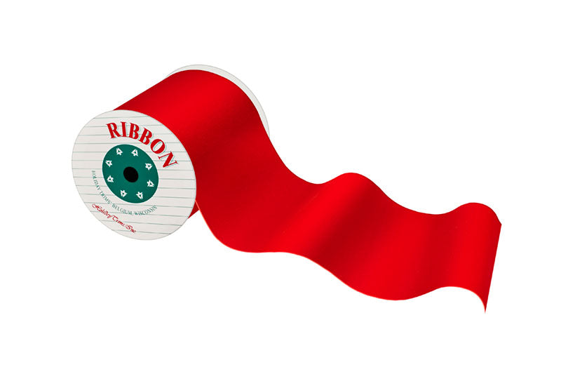 7123 - Red Velvet Ribbon β Spooled, 3.5" x 16'
