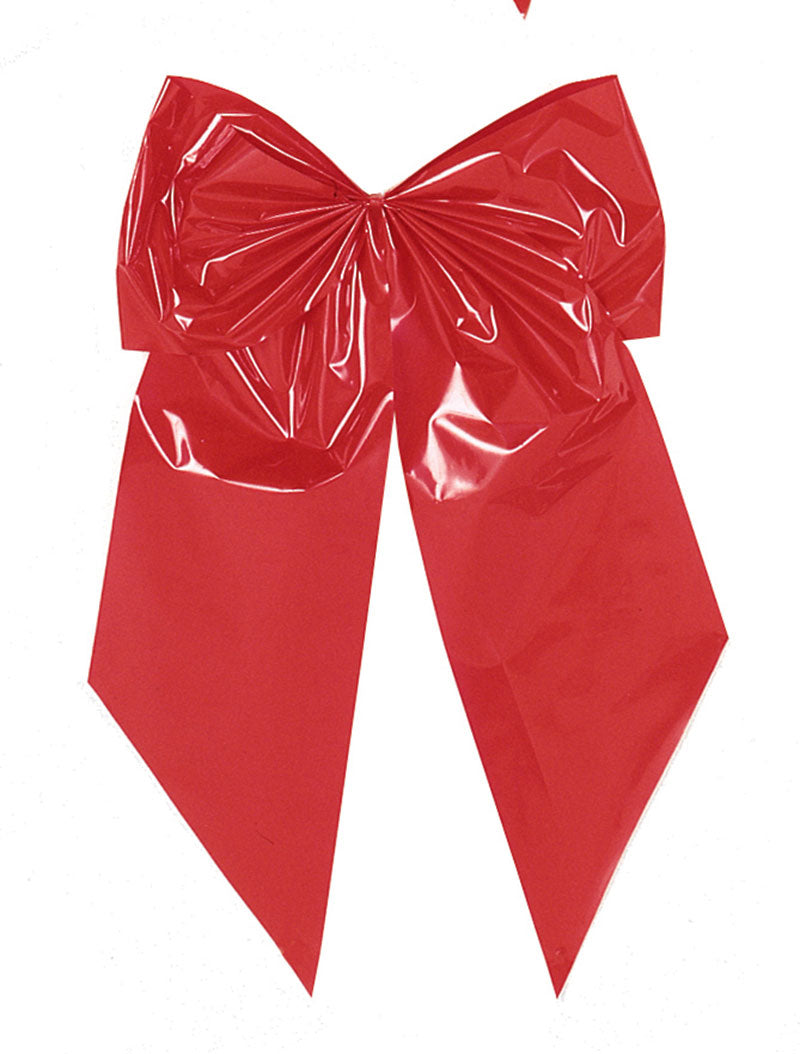 7256 - Red Poly Bow – 2 Loops, 15"x24"
