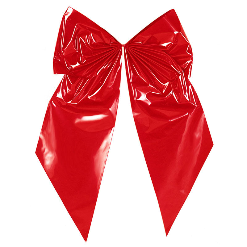7257 - Red Poly Bow – 2 Loops, 18"x31"