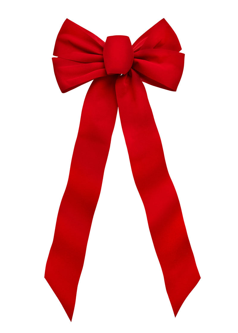 7340 - Red Velvet Bow – 5 Loops, 10"x22"