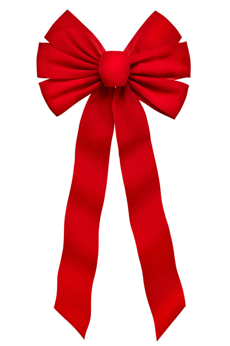 7345 - Red Velvet Bow – 7 Loop, 12" x 26"