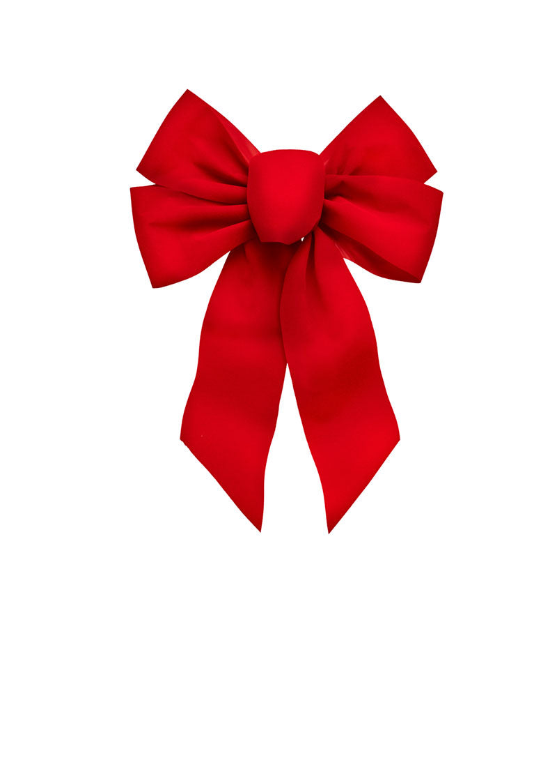 7346 - Red Velvet Bow – 5 Loop, 10" x 13"