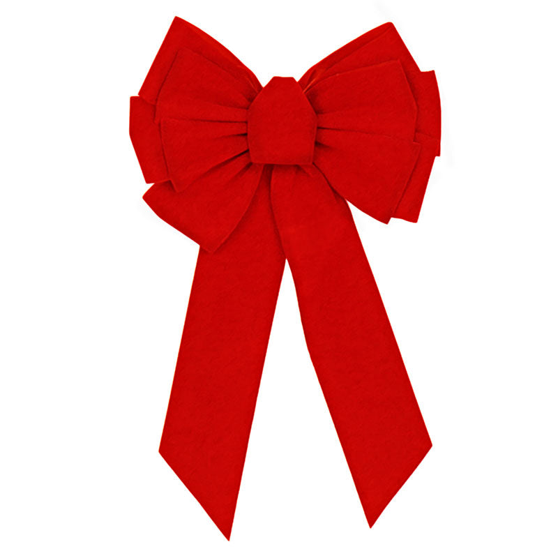 7358 - Red Velvet Bow – 11 Loop, 10" x 18"