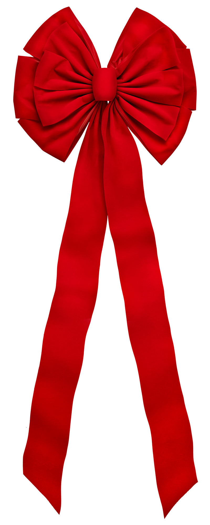 7364 - Red Velvet Deluxe Bow – 13 Loop, 18" x 50"