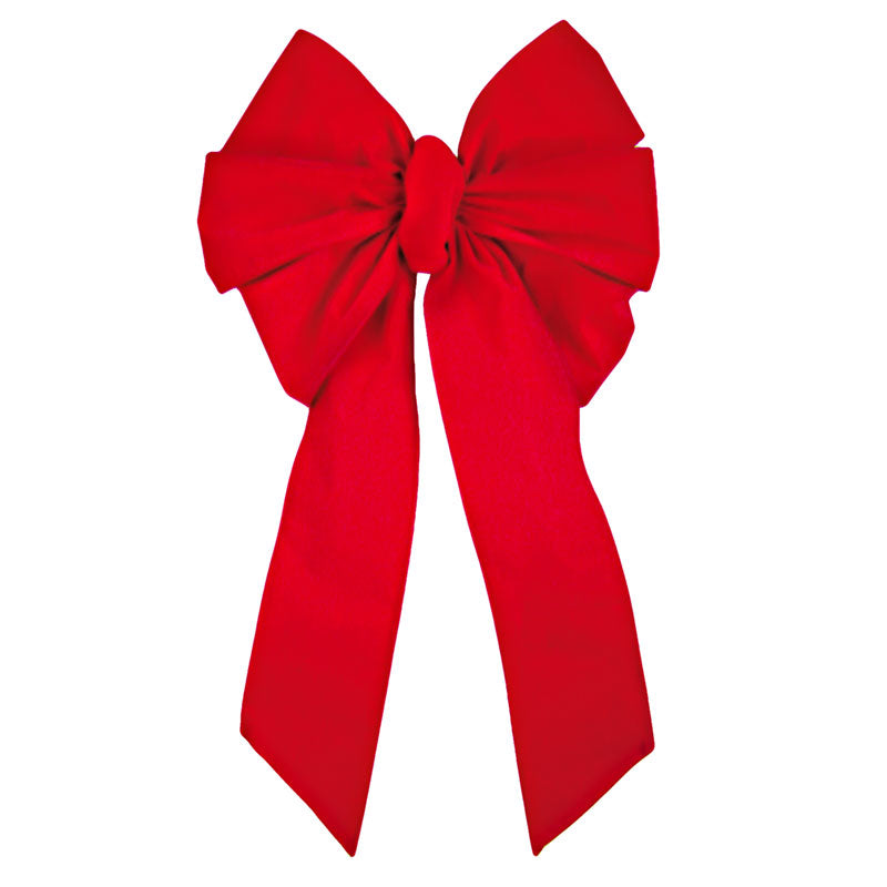 7369 - Red Velvet Deluxe Bow – 7 Loop, 18" x 35"