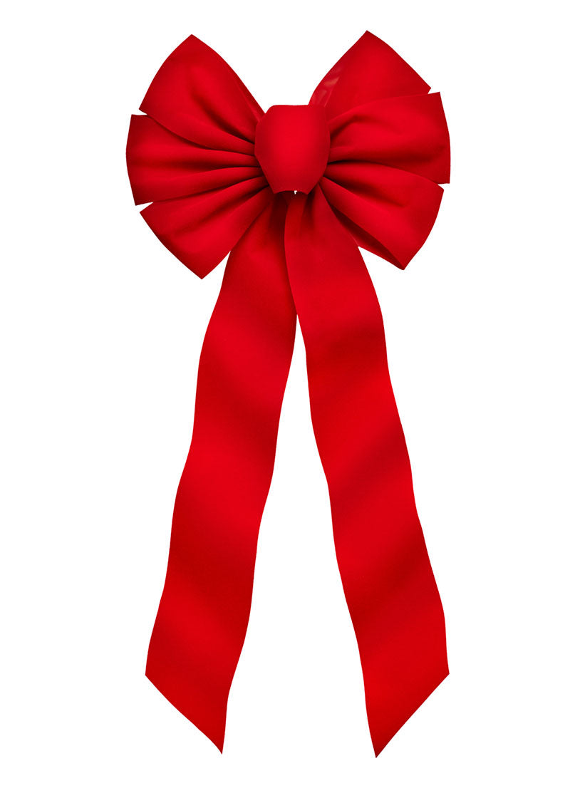 7964 - Red Velvet Bow – Classic & Elegant Holiday Décor