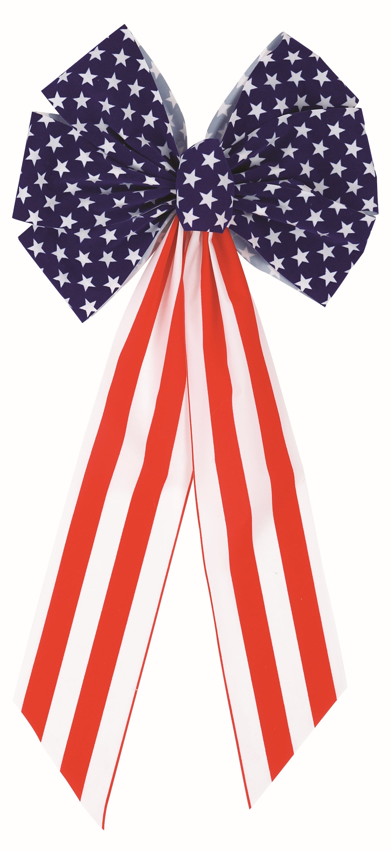 8313 Patriotic Velvet Bow – 7‑Loop, 14" x 28"