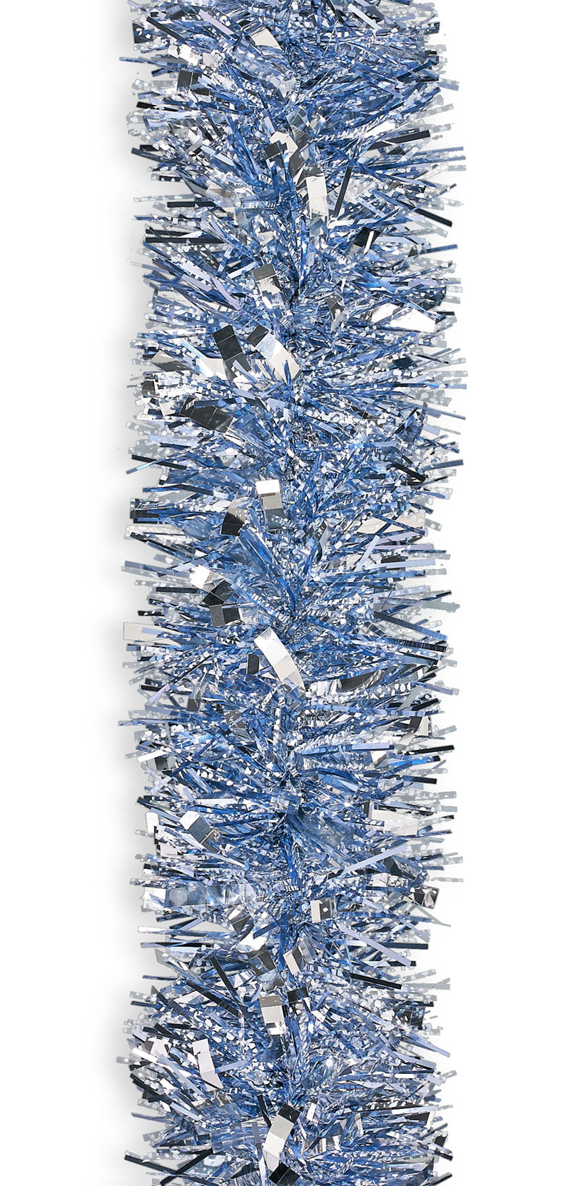 3583501 - Deluxe Deco Garland 4" x 10' D Blue/Silver/Snow