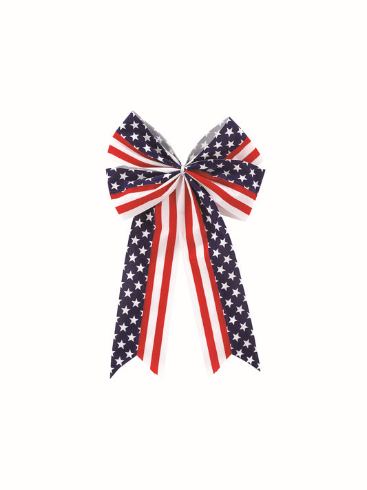 8245 Elegant Patriotic Bow – 4‑Loop, 12" x 21"