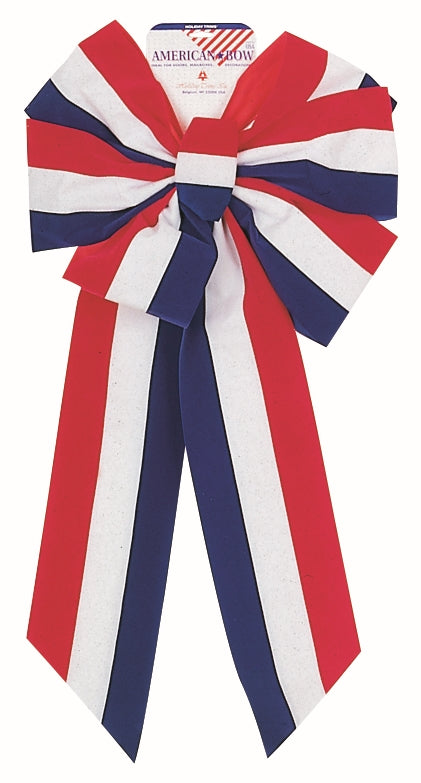8277 Patriotic Velvet Bow – 7‑Loop, 18" x 35"